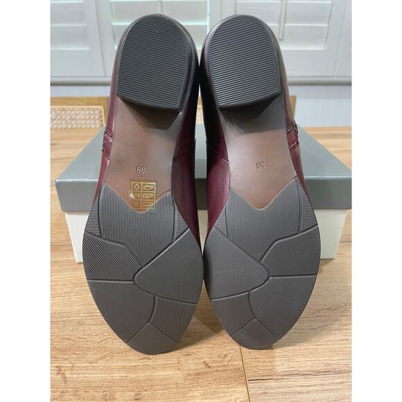 Spring Step Stockholm Boot Bordeaux Leather Size 8.5 US 39 EU NIB Pull On Bootie - Picture 9 of 12